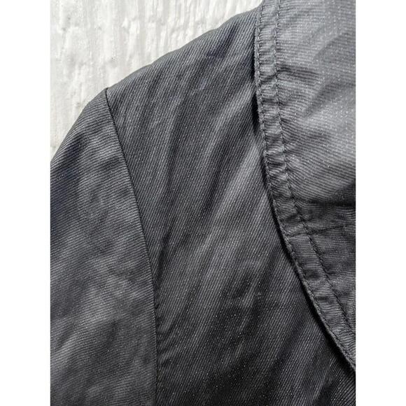 Stella Carakasi Black Cotton Jacket Coat Lagenlook Classic Size Medium - Picture 5 of 6